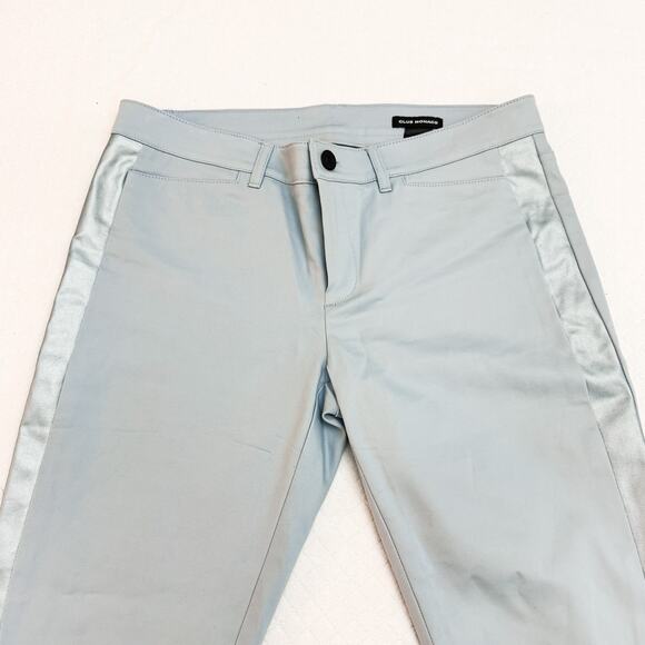 Club Monaco Light Blue Tuxedo Stripe Dress Pants Size 4 - Picture 7 of 9